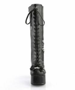 CHARADE-150 Demonia Shoes Studded Gothic Knee High Boot