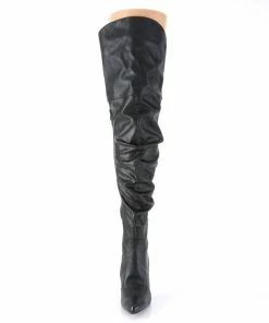 Pleaser Shoes By Pleaser USA Halloween Costume Footwear CLASSIQUE-3011 Pleaser Shoes Thigh High Scrunch Sexy Boot