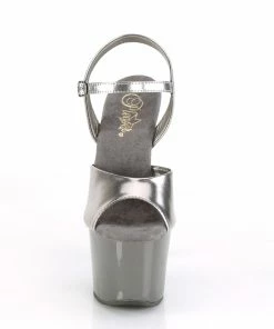 Pleaser Shoes By Pleaser USA SKY-309TTG Pewter Platfrom Exotic Dancer Shoe 7 Inch Heels
