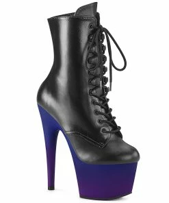 Pleaser Shoes By Pleaser USA ADORE-1020BP Pleaser Shoes Purple Ombre Platform Stripper Boot