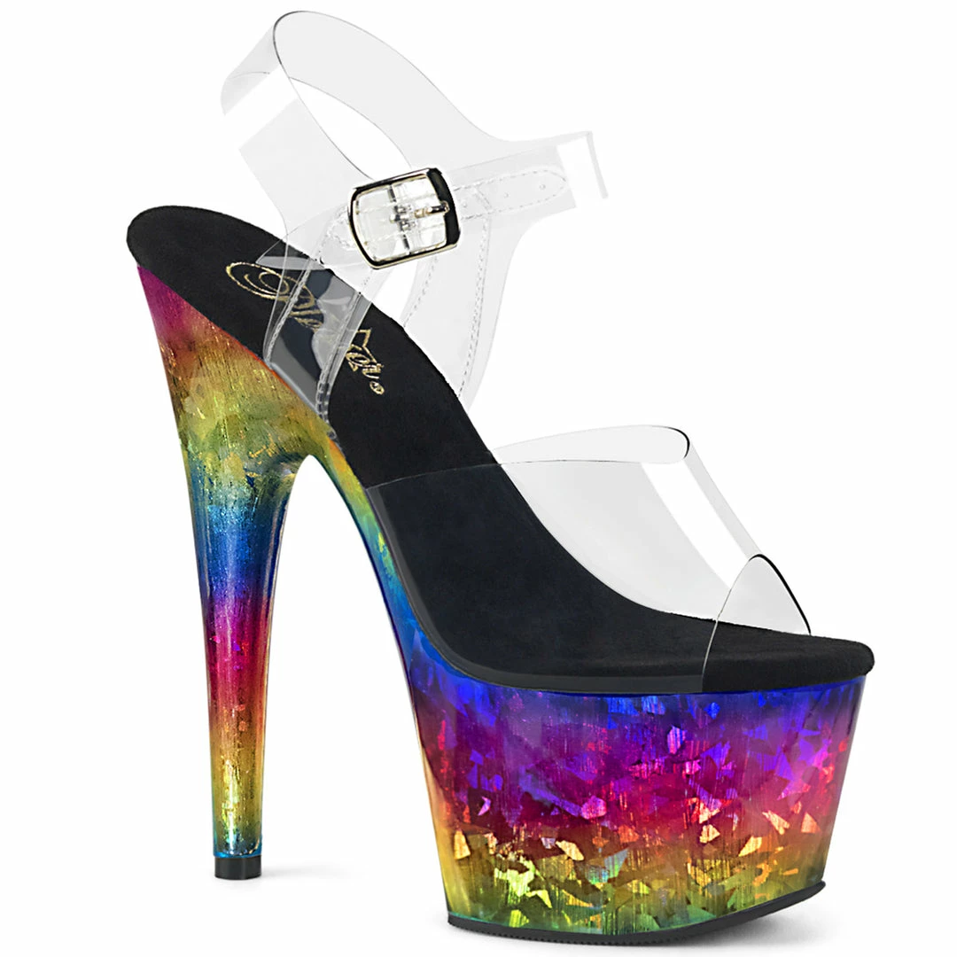 Buy π Pleaser Shoes By Pleaser USA ADORE-708MRB Pleaser Shoes Metallic Rainbow Platform Stripper Shoe 7 Inch π Heels π₯° 1 Pleaser Shoes By Pleaser USA ADORE-708MRB Pleaser Shoes Metallic Rainbow Platform Stripper Shoe 7 Inch Heels
