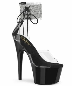 Pleaser Shoes By Pleaser USA ADORE-724RS Rhinestone Cuff Platform Stripper Shoe