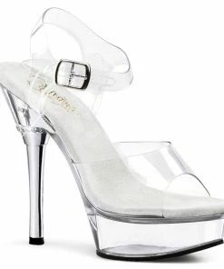 Pleaser Shoes By Pleaser USA ALLURE-608 Clear Fitness Competition Shoe