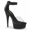 Pleaser Shoes By Pleaser USA 6 Inch Heels DELIGHT-624 Pleaser Shoes Clear Strap 6 Inch Heel Pole Dancing Shoe