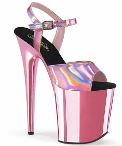 Pleaser Shoes By Pleaser USA FLAMINGO-809HG Pleaser Shoes Hologram Exotic Dancer Shoes
