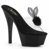 Pleaser Shoes By Pleaser USA KISS-201BUNNY Pleaser Shoes Black Bunny Ear Costume Shoes