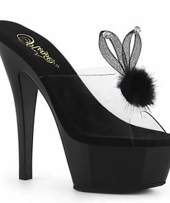 Pleaser Shoes By Pleaser USA KISS-201BUNNY Pleaser Shoes Black Bunny Ear Costume Shoes