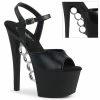 Pleaser Shoes By Pleaser USA Halloween Costume Footwear KNUCKS-709 Pleaser Shoes Vegan Leather Brass Knuckle Pole Dancing Shoes