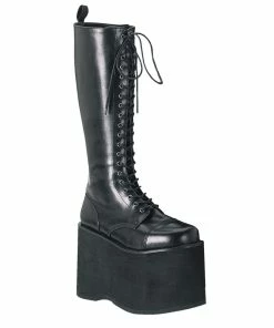 MEGA-602 Demonia Shoes Platform Lace Up Knee Boots