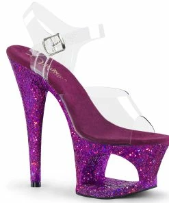 Pleaser Shoes By Pleaser USA MOON-708LG Pleaser Shoe Clearance Stripper Shoes