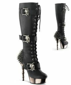 Halloween Costume Footwear MUERTO-2028 Demonia Shoes Lolita Gothic Knee Boot