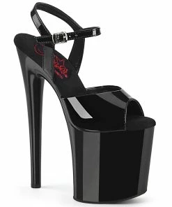 Pleaser Shoes By Pleaser USA NAUGHTY-809 Pleaser Shoes Comfy 8 Inch Heel Exotic Dancer Shoe