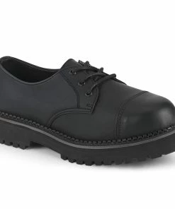 RIOT-03 Demonia Shoes Steel Toe Oxford Vegan Unisex Demonia Footwear