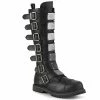 Unisex Demonia Footwear RIOT-21MP Demonia Shoes Punk Knee High Boots