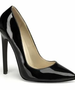Pleaser Shoes By Pleaser USA SEXY-20 Pleaser Shoes Black Patent Sexy Pump