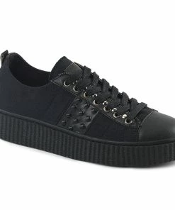 SNEEKER-107 Demonia Shoes Gothic Camvas Sneakers