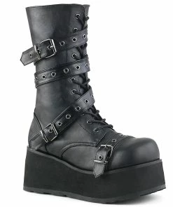 TRASHVILLE-205 Demonia Shoes Platform Gothic Boot