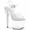 Pleaser Shoes By Pleaser USA UNICORN-708 Pleaser Shoes Clear 7 Inch Unicorn Horn Stripper Shoe 7 Inch Heels