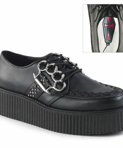 V-CREEPER-516 Demonia Shoes Vegan Leather Rockabilly Creeper Unisex Demonia Footwear